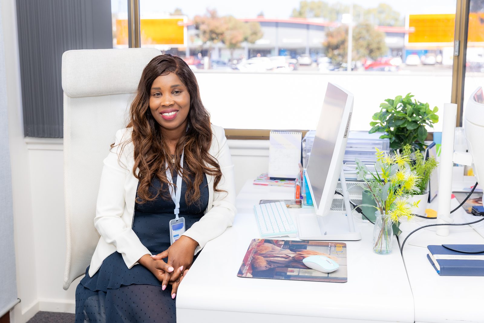 Director of Nursing Sally Wangari at the Destiny office